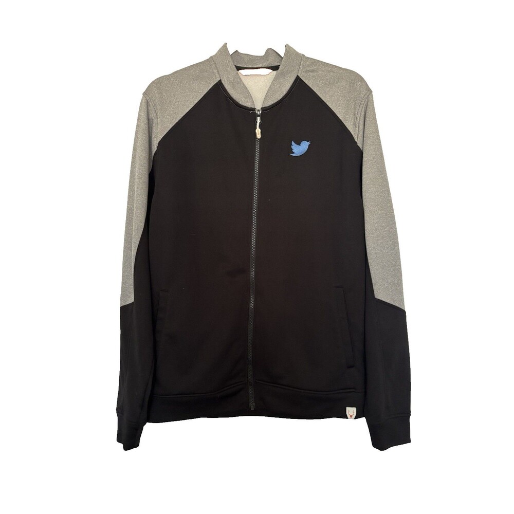 CBUK Cutter & Buck Pop Fly Full Zip Jacket sz M Black and Gray quality and style